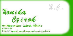 monika czirok business card